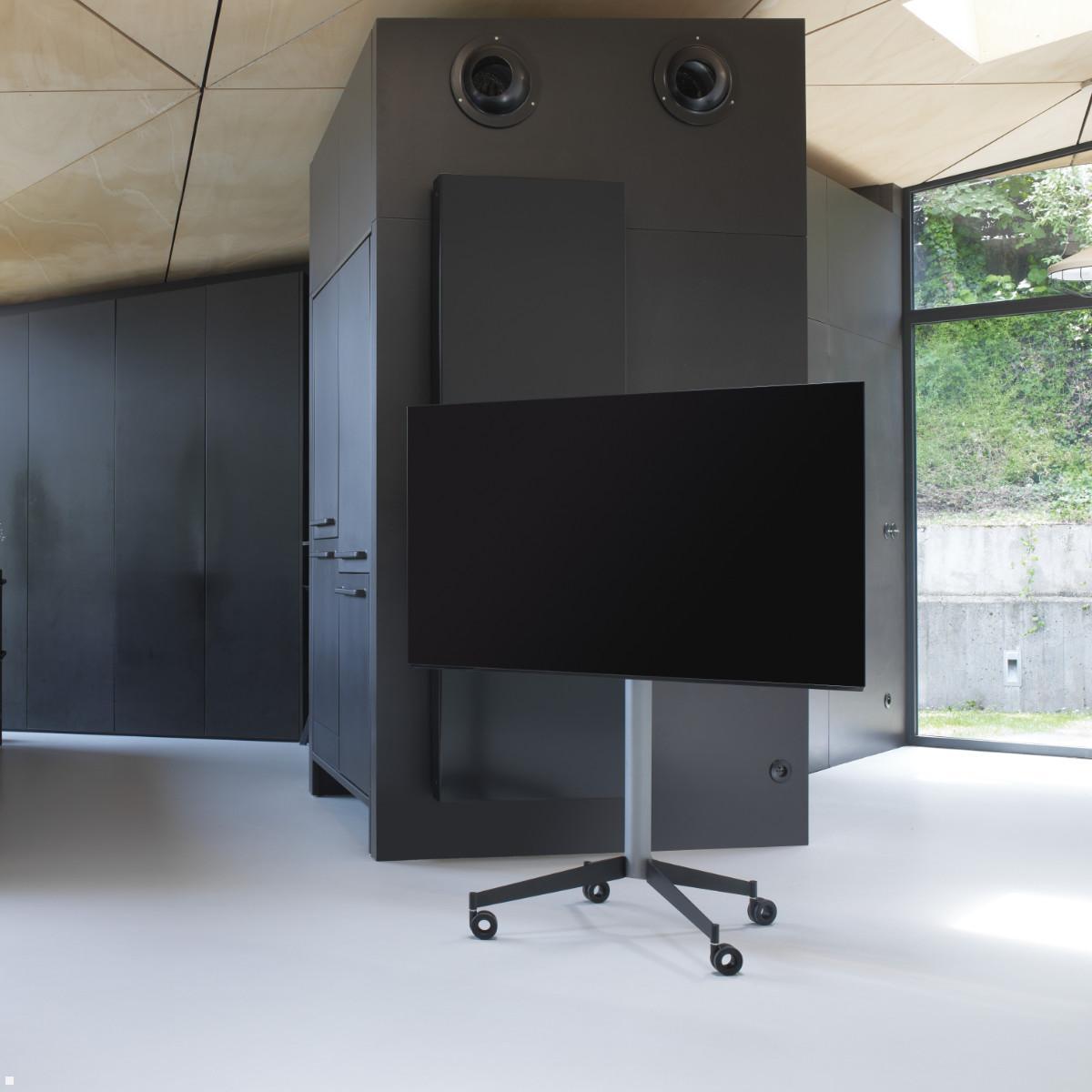 Erard KANA 1400XL mobiler TV Ständer 40-80 Zoll, silber / schwarz, auf Rollen Erard KANA 1400XL mobiler TV Ständer 40-80 Zoll, silber / schwarz, auf Rollen