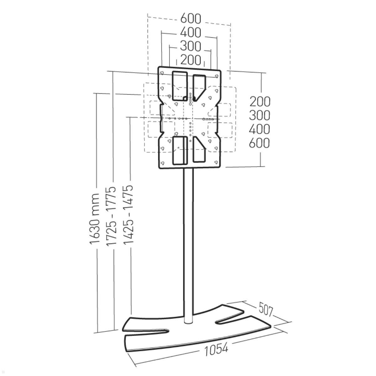 ERARD Will 1600 XL Noir (039070) - Achat Support mural TV ERARD Group pour  professionnels sur