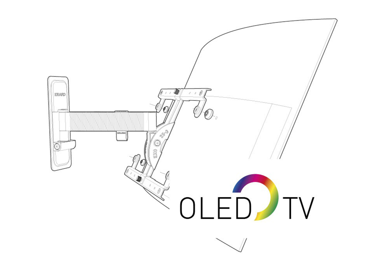 Erard EXO 600TW2 schwenkbarer TV Wandhalter 40-85 Zoll, Aluminium OLED TV kompatibel Erard EXO 600TW2 schwenkbarer TV Wandhalter 40-85 Zoll, Aluminium OLED TV kompatibel